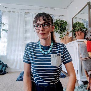 Patagonia XS striped T-shirt